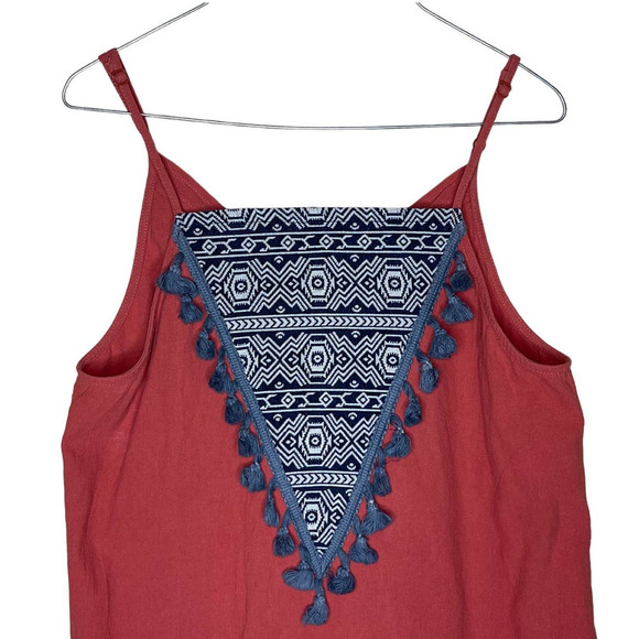 THML‎ Women's Tank Top Size Small Aztec Tassels Coastal Cowgirl Casual - Picture 3 of 9